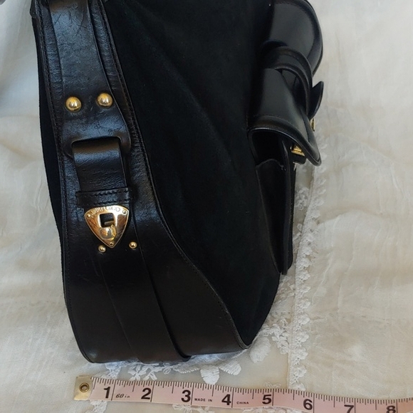 Jimmy Choo Black Leather and Suede Hobo Bag Luxury - Picture 8 of 17